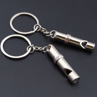 A Pair Car Styling Whistle Keychain Key Ring Auto Motorcycle Keyring for LADA Subaru Suzuki Volvo Abarth Chrysler Citroen Dodge