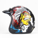 3/4   Harley Motorcycle open face Retro vintage motorcycle helmet