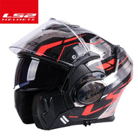 LS2 FF399 Flip up helmet double lens motorcycle helmet