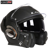 LS2 FF399 Valiant Motorcycle Convertible Flip up Modular Racing Helmet