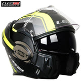LS2 FF399 Valiant Motorcycle Convertible Flip up Modular Racing Helmet