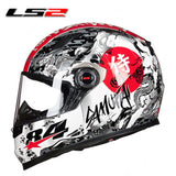 LS2 FF358 Full face motorcycle helmet high quality helmets urban city road racing