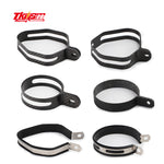 Free Shipping 1pcs  Carbon Fiber Holder Clamp Fixed Ring Support Bracket for Motorcycle Exhaust Pipe Muffler Escape