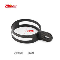 Free Shipping 1pcs  Carbon Fiber Holder Clamp Fixed Ring Support Bracket for Motorcycle Exhaust Pipe Muffler Escape