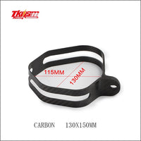 Free Shipping 1pcs  Carbon Fiber Holder Clamp Fixed Ring Support Bracket for Motorcycle Exhaust Pipe Muffler Escape