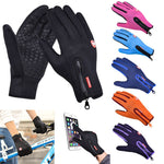 Touch Screen Windproof Waterproof Winter Warm Gloves Winter Outdoor Unisex Anti-slip Thick Mittens Male Female Glove Motorcycle