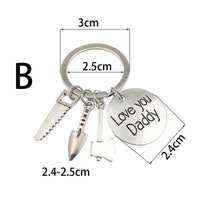 Metal 3D Motorcycle Car Keychain Tool Key Chain If Dad Can't Fix It No One Can Accessories Cool Key Ring Keyring For Men