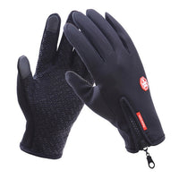 Fleece Lined Motorcycle Gloves Waterproof Guantes Moto Touch Screen Warm Winter Glove Windproof Gloves Motorcycle Black Grey