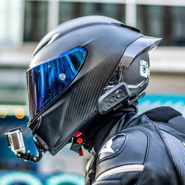 Carbon Fiber Full Face Motorcycle Helmet DOT Approved