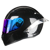 Carbon Fiber Full Face Motorcycle Helmet DOT Approved