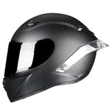 Carbon Fiber Full Face Motorcycle Helmet DOT Approved