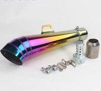 51MM Inlet Motorcycle Exhaust Muffler Pipe For Akrapovic Honda Kawasaki Yamaha KTM DUCATI ATV R1 R3 R6 with DB killer