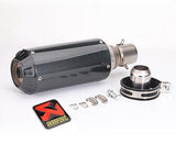 51MM Inlet Motorcycle Exhaust Muffler Pipe For Akrapovic Honda Kawasaki Yamaha KTM DUCATI ATV R1 R3 R6 with DB killer