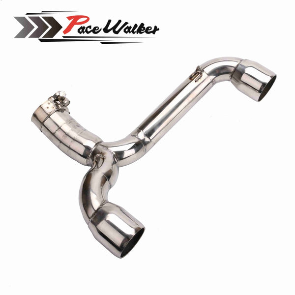 2017 New GSR 400 High Quality Motorcycle Stainless Steel Middle Link Pipe Exhaust Muffler For Suzuki GSR400 600 BK400 600