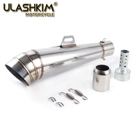 GP motorcycle exhaust pipe 304 stainless steel tube gp exhaust pipe Z1000 Z750 Z800 NINJA250 XMAX300 SMAX FZ8 RC390 ninja400