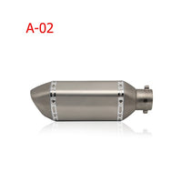 ZS Racing 51mm Universal Exhaust Steel White Akrapovic Motorcycle Exhaust Scooter Muffler Exhaust For CBR125 250 CB400 YZF FZ400