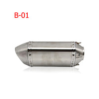 ZS Racing 51mm Universal Exhaust Steel White Akrapovic Motorcycle Exhaust Scooter Muffler Exhaust For CBR125 250 CB400 YZF FZ400