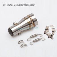 Motorcycle Exhaust Pipe 51mm to 35mm Convertor Connector GP Motorbike Muffler Exhaust Pipe Interface Welding Connector Adapter