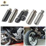 ZSDTRP 51/61mm Motorcycle Exhaust Muffler SC GP Escape Exhaust Mufflers Carbon Fiber Exhaust Pipe For KAWASAKI HONDA BMW KTM