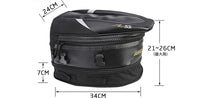 High Capacity Motorcycle Rear Tail Bag Rear Seat Bag Backpack Motorcycle helmet Mountable Motorbike riding Multifunctional Bag