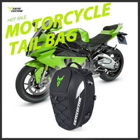 High Capacity Motorcycle Rear Tail Bag Rear Seat Bag Backpack Motorcycle helmet Mountable Motorbike riding Multifunctional Bag