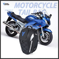 High Capacity Motorcycle Rear Tail Bag Rear Seat Bag Backpack Motorcycle helmet Mountable Motorbike riding Multifunctional Bag