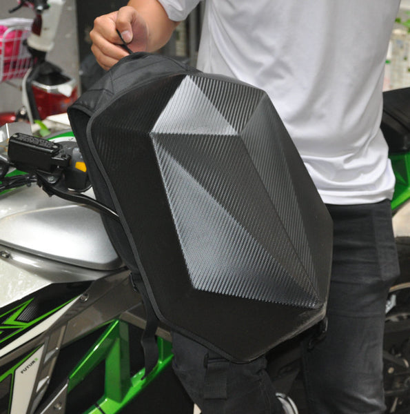 Motorcycle riding bikes, backpack, hard shell, tortoise bag, rainproof Knight's polygon helmet Backpack