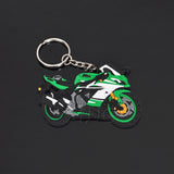 Motorcycle Model Rubber Keychain Key Ring Keyring Key Chain For Yamaha Kawasaki Suzuki BMW Honda GSX-R VR 46 Styling Accessories