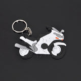 Motorcycle Model Rubber Keychain Key Ring Keyring Key Chain For Yamaha Kawasaki Suzuki BMW Honda GSX-R VR 46 Styling Accessories